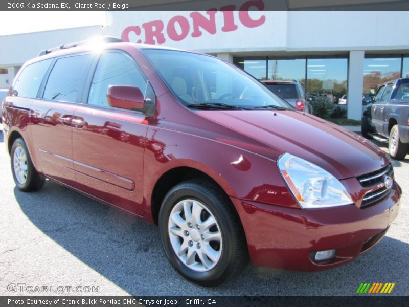 Claret Red / Beige 2006 Kia Sedona EX