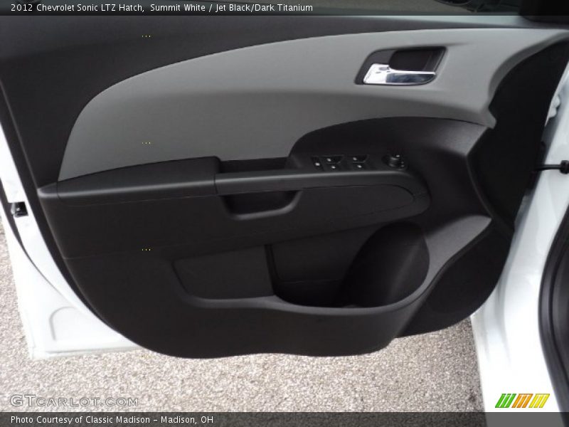 Summit White / Jet Black/Dark Titanium 2012 Chevrolet Sonic LTZ Hatch