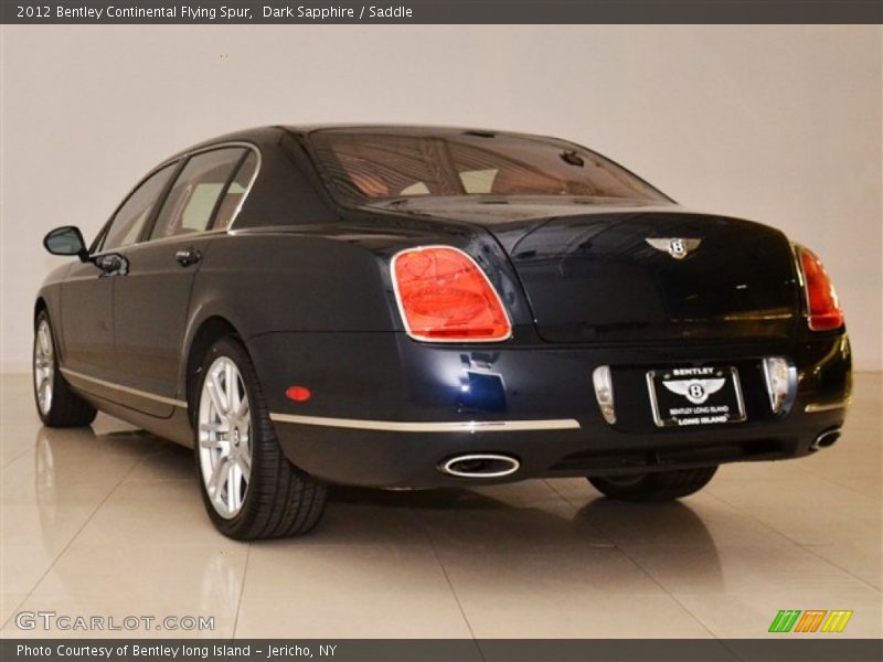 Dark Sapphire / Saddle 2012 Bentley Continental Flying Spur