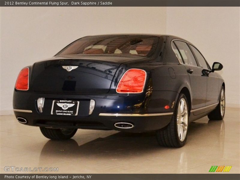 Dark Sapphire / Saddle 2012 Bentley Continental Flying Spur