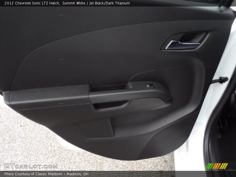 Summit White / Jet Black/Dark Titanium 2012 Chevrolet Sonic LTZ Hatch