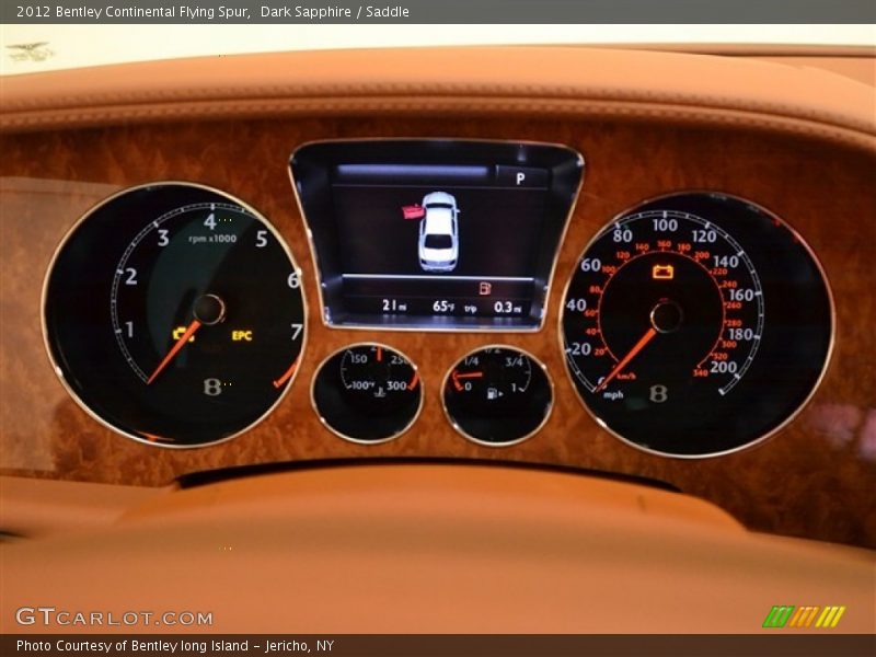  2012 Continental Flying Spur   Gauges