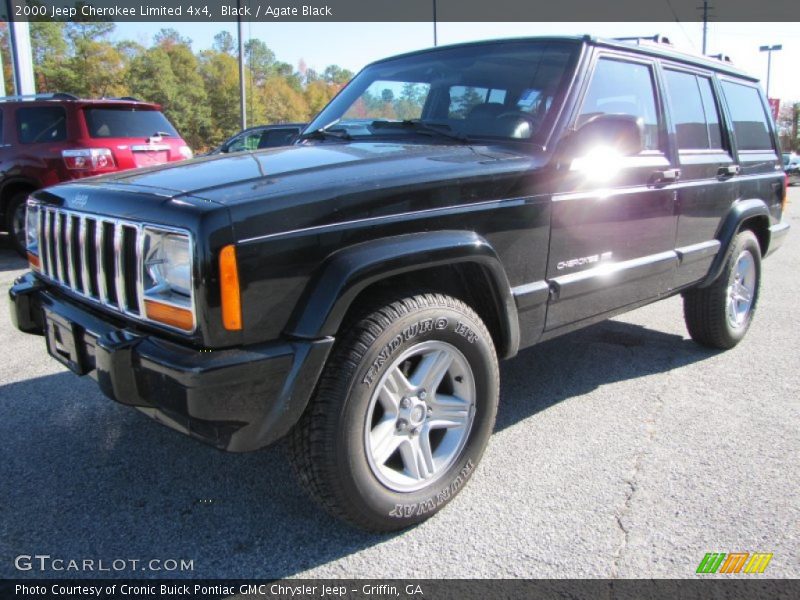 Black / Agate Black 2000 Jeep Cherokee Limited 4x4