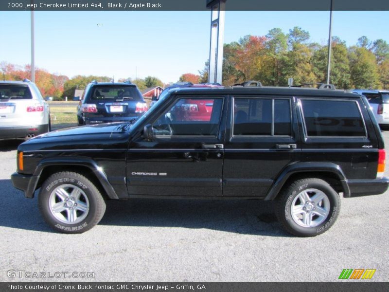 Black / Agate Black 2000 Jeep Cherokee Limited 4x4