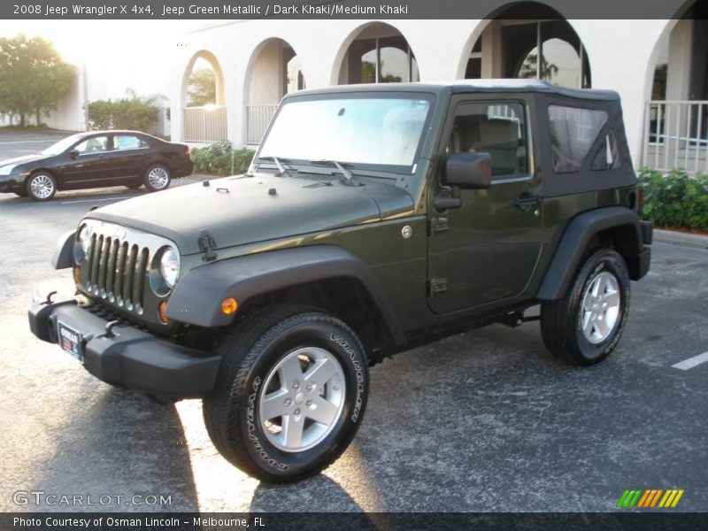 Jeep Green Metallic / Dark Khaki/Medium Khaki 2008 Jeep Wrangler X 4x4