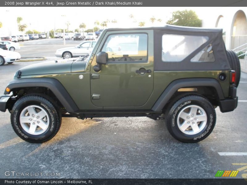 Jeep Green Metallic / Dark Khaki/Medium Khaki 2008 Jeep Wrangler X 4x4