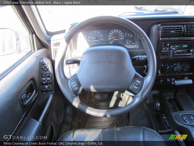 Black / Agate Black 2000 Jeep Cherokee Limited 4x4