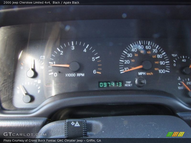 Black / Agate Black 2000 Jeep Cherokee Limited 4x4