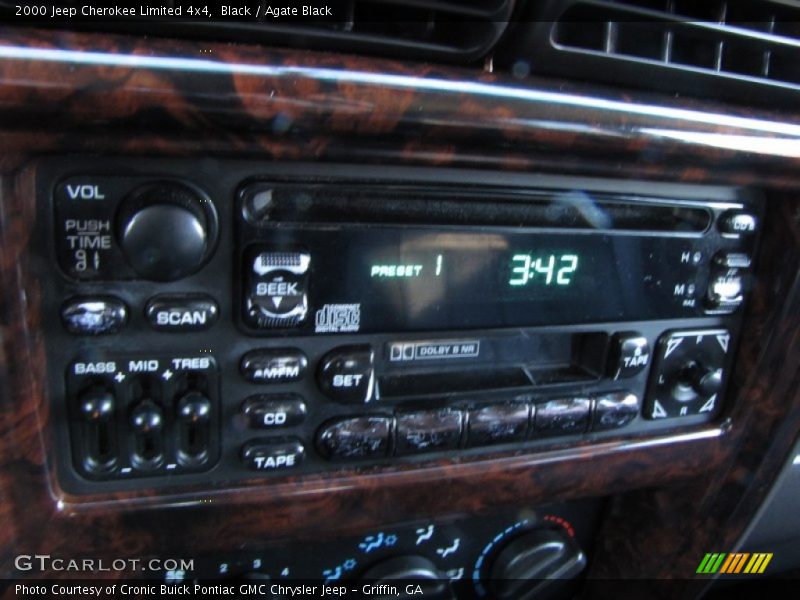 Black / Agate Black 2000 Jeep Cherokee Limited 4x4