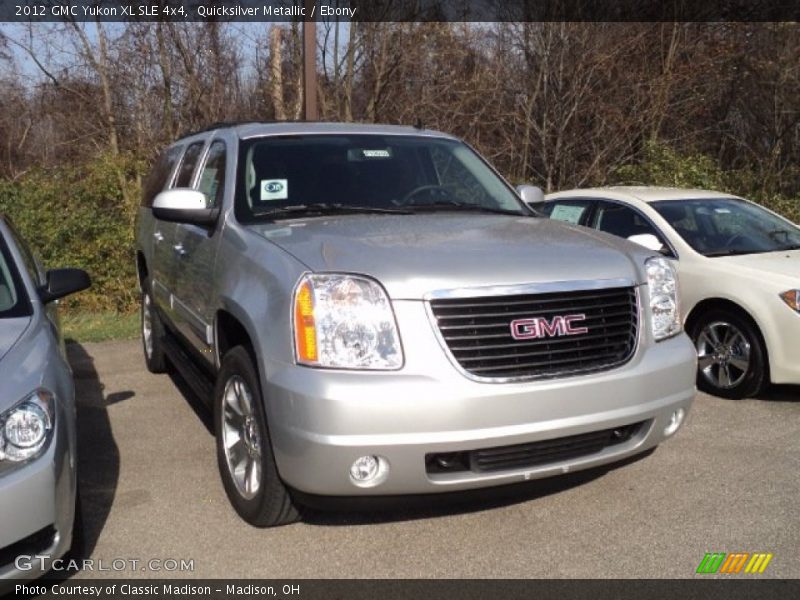 Quicksilver Metallic / Ebony 2012 GMC Yukon XL SLE 4x4