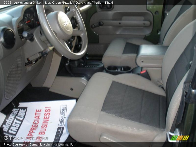 Jeep Green Metallic / Dark Khaki/Medium Khaki 2008 Jeep Wrangler X 4x4