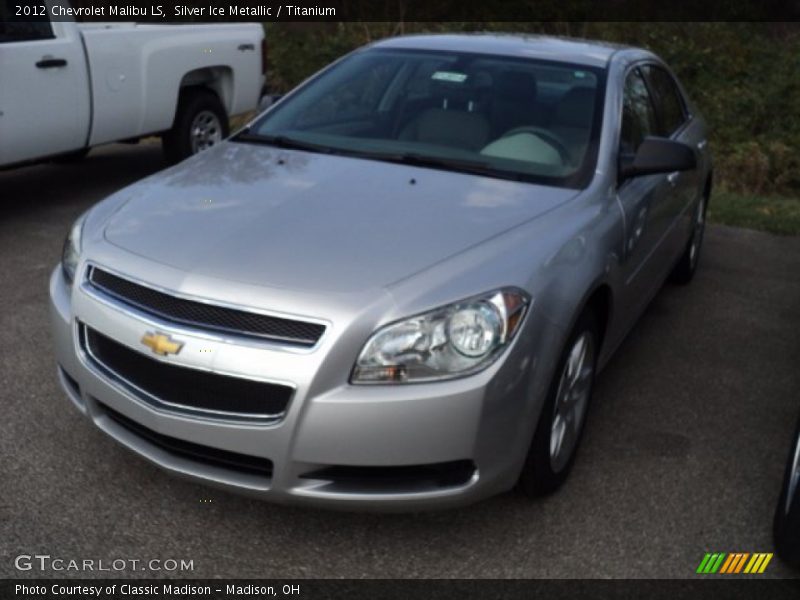 Silver Ice Metallic / Titanium 2012 Chevrolet Malibu LS