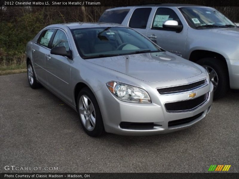 Silver Ice Metallic / Titanium 2012 Chevrolet Malibu LS