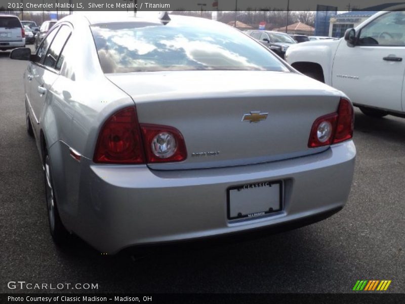 Silver Ice Metallic / Titanium 2012 Chevrolet Malibu LS
