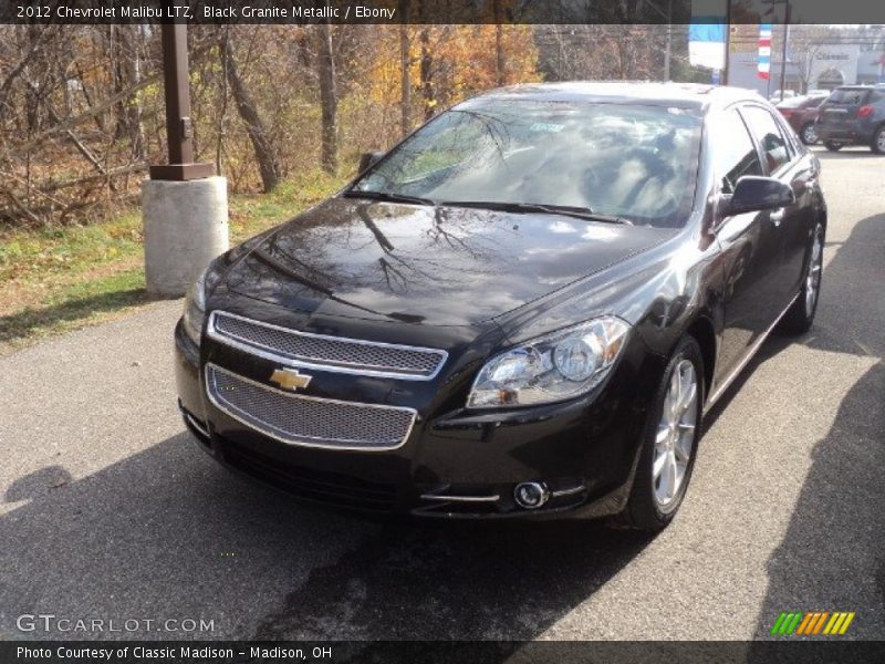 Black Granite Metallic / Ebony 2012 Chevrolet Malibu LTZ