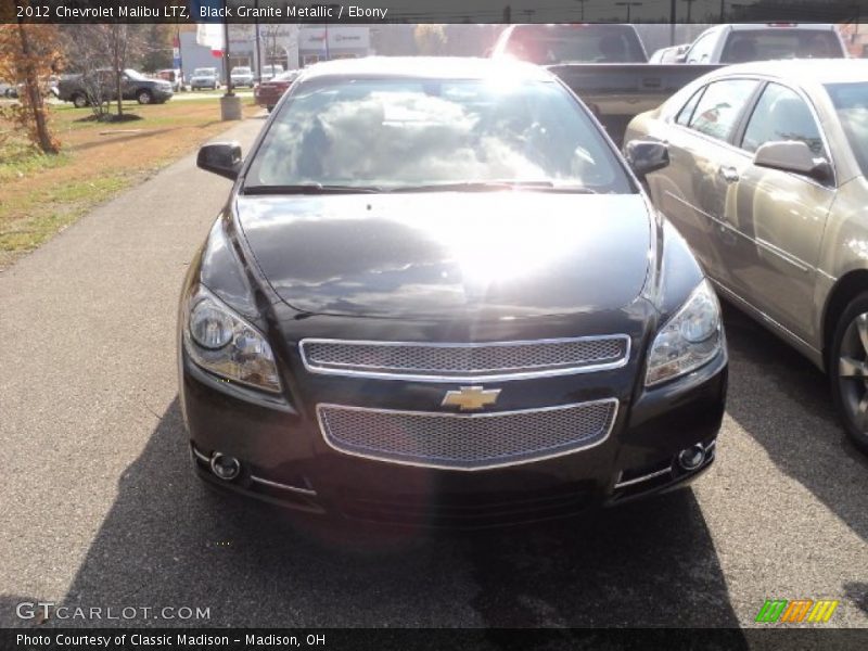 Black Granite Metallic / Ebony 2012 Chevrolet Malibu LTZ