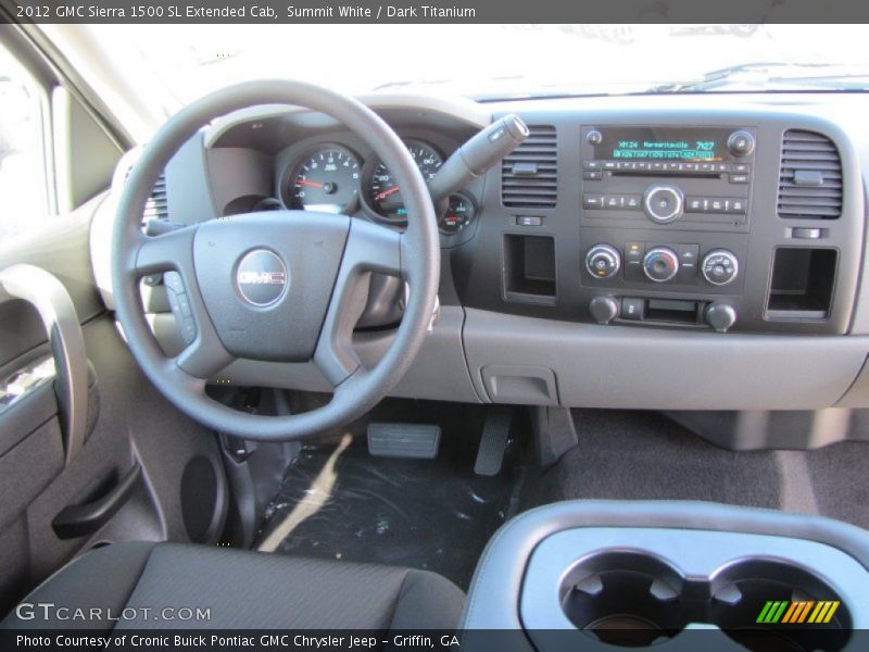 Summit White / Dark Titanium 2012 GMC Sierra 1500 SL Extended Cab