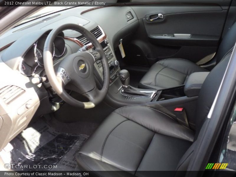 Black Granite Metallic / Ebony 2012 Chevrolet Malibu LTZ