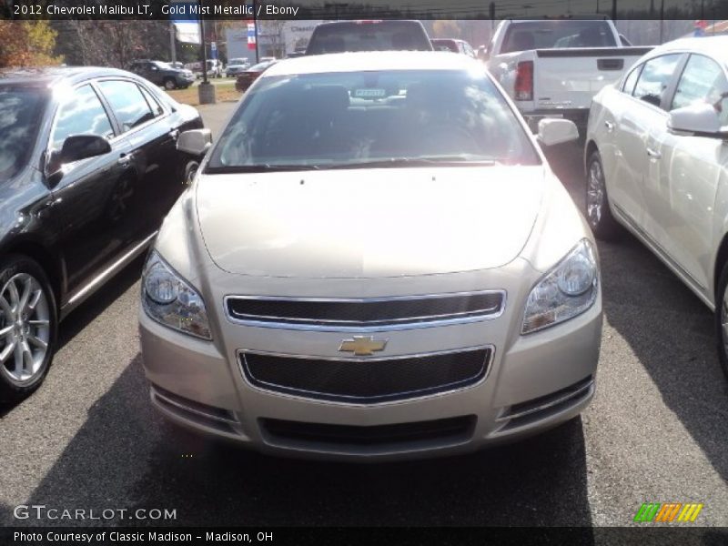 Gold Mist Metallic / Ebony 2012 Chevrolet Malibu LT