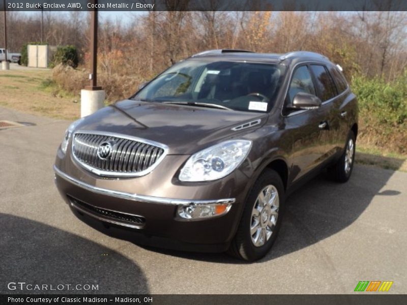 Cocoa Metallic / Ebony 2012 Buick Enclave AWD