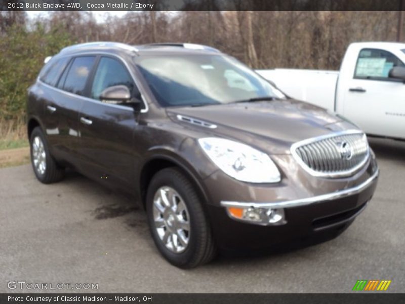 Cocoa Metallic / Ebony 2012 Buick Enclave AWD