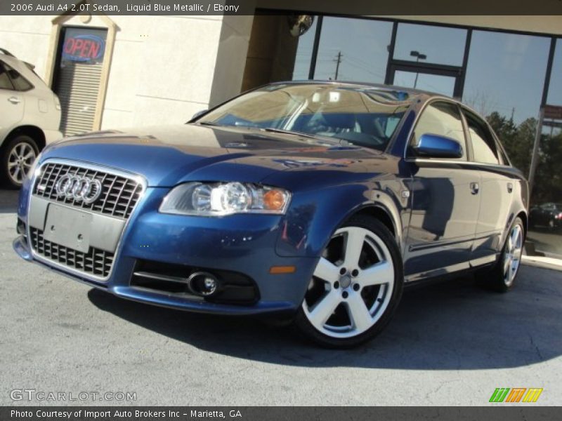 Liquid Blue Metallic / Ebony 2006 Audi A4 2.0T Sedan