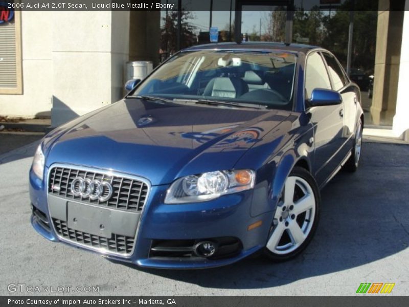 Liquid Blue Metallic / Ebony 2006 Audi A4 2.0T Sedan