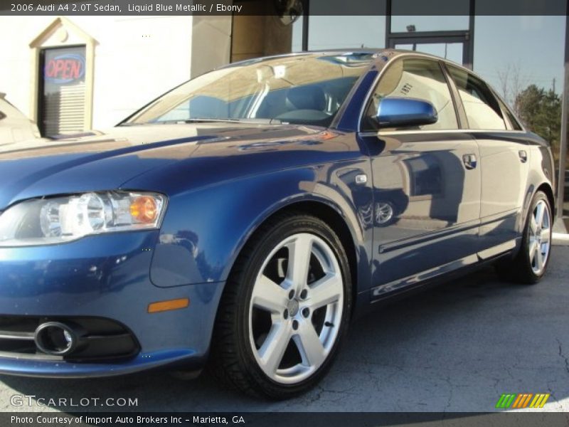 Liquid Blue Metallic / Ebony 2006 Audi A4 2.0T Sedan