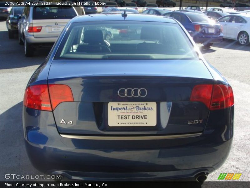 Liquid Blue Metallic / Ebony 2006 Audi A4 2.0T Sedan