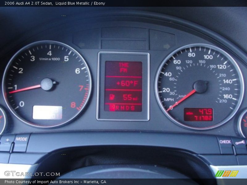 Liquid Blue Metallic / Ebony 2006 Audi A4 2.0T Sedan