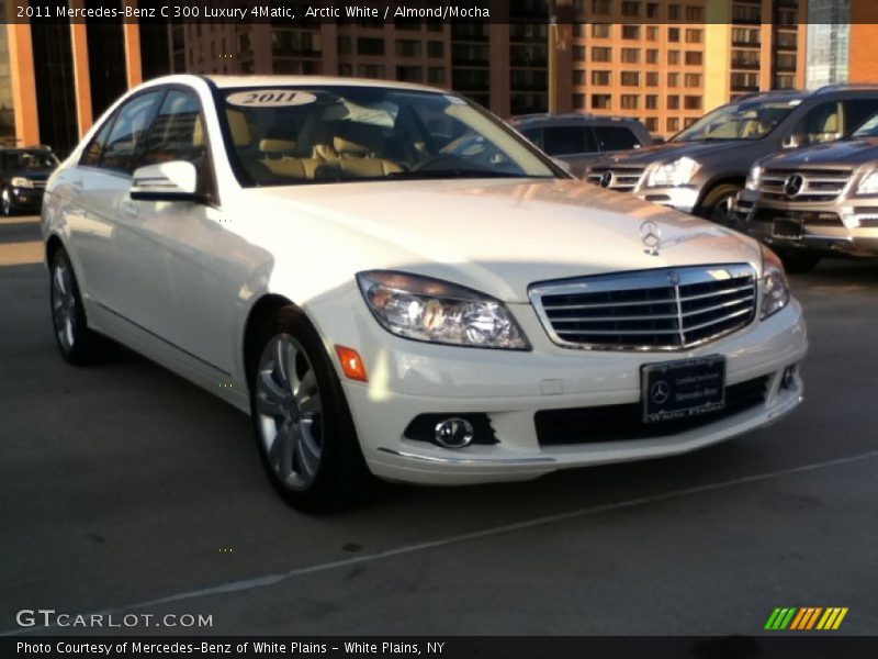 Arctic White / Almond/Mocha 2011 Mercedes-Benz C 300 Luxury 4Matic