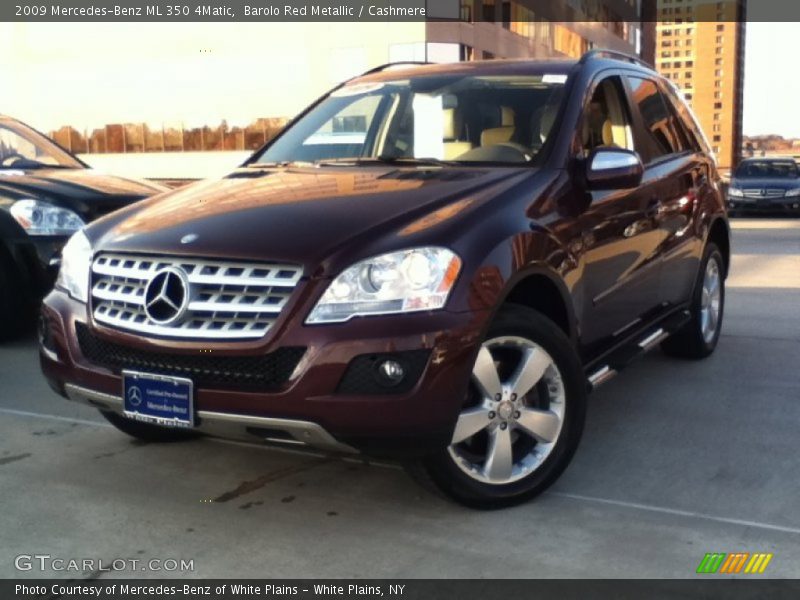Barolo Red Metallic / Cashmere 2009 Mercedes-Benz ML 350 4Matic