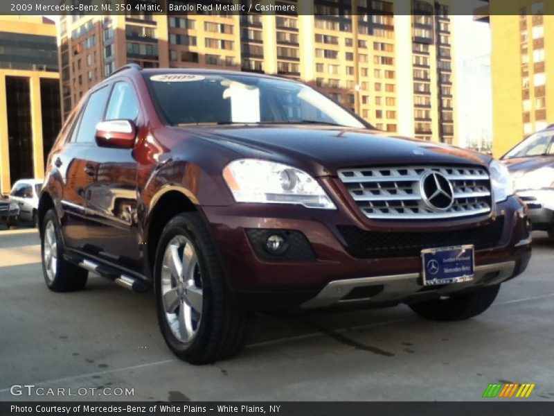 Barolo Red Metallic / Cashmere 2009 Mercedes-Benz ML 350 4Matic