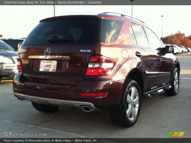 Barolo Red Metallic / Cashmere 2009 Mercedes-Benz ML 350 4Matic