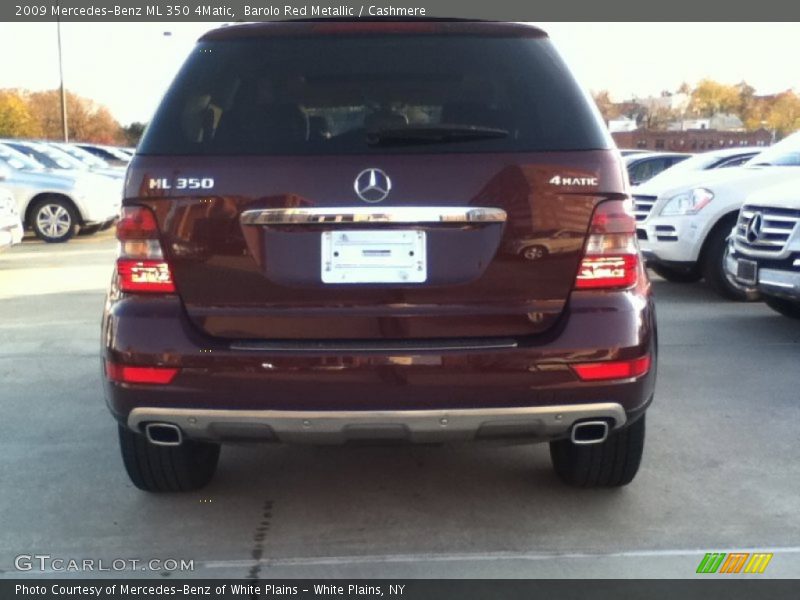 Barolo Red Metallic / Cashmere 2009 Mercedes-Benz ML 350 4Matic