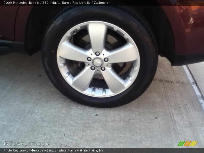 Barolo Red Metallic / Cashmere 2009 Mercedes-Benz ML 350 4Matic