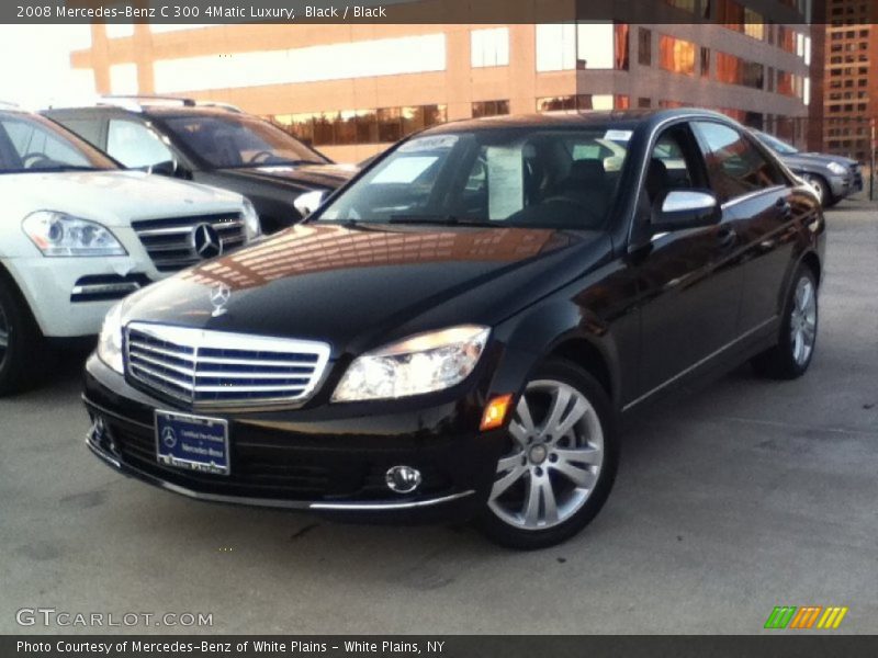 Black / Black 2008 Mercedes-Benz C 300 4Matic Luxury