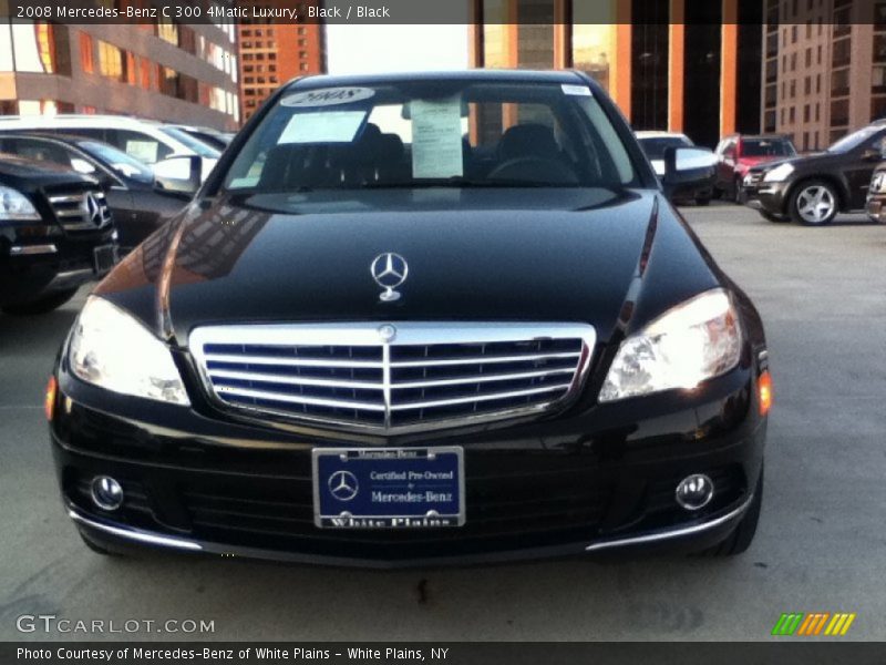 Black / Black 2008 Mercedes-Benz C 300 4Matic Luxury