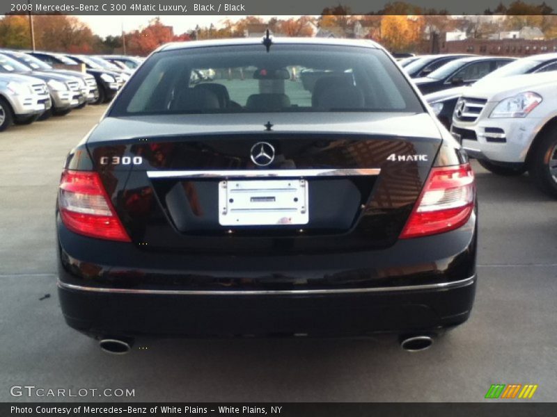 Black / Black 2008 Mercedes-Benz C 300 4Matic Luxury