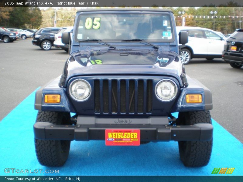 Patriot Blue Pearl / Khaki 2005 Jeep Wrangler X 4x4