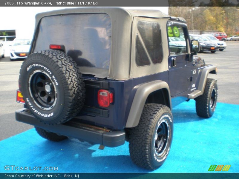 Patriot Blue Pearl / Khaki 2005 Jeep Wrangler X 4x4