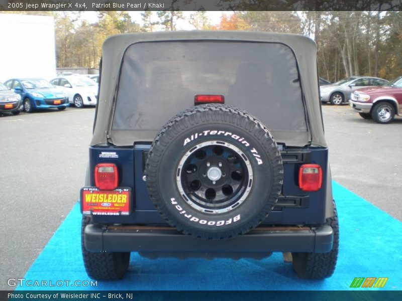 Patriot Blue Pearl / Khaki 2005 Jeep Wrangler X 4x4