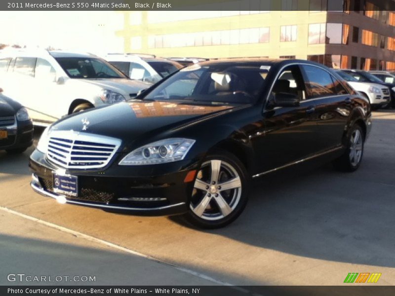 Black / Black 2011 Mercedes-Benz S 550 4Matic Sedan