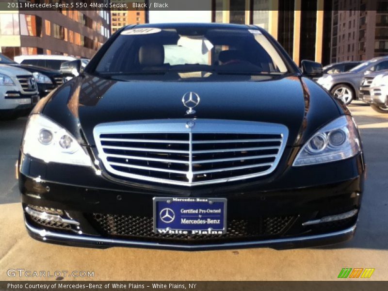 Black / Black 2011 Mercedes-Benz S 550 4Matic Sedan