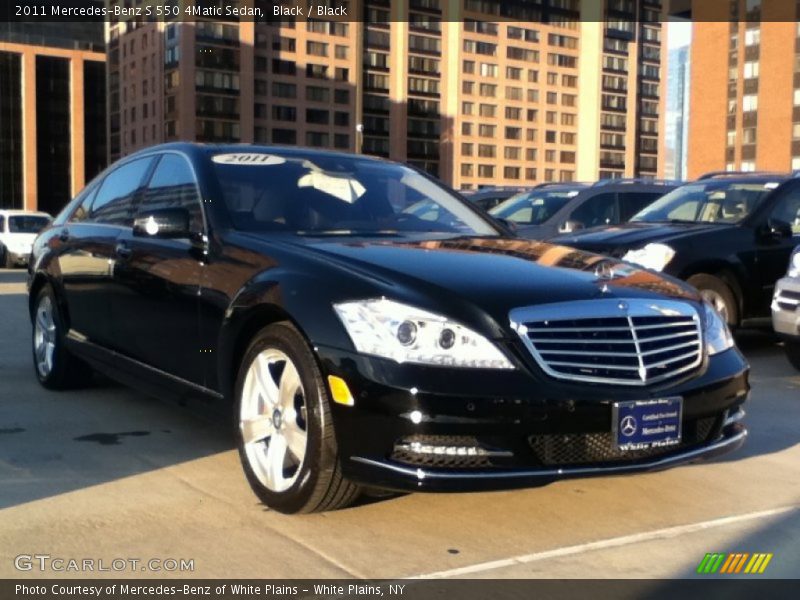 Black / Black 2011 Mercedes-Benz S 550 4Matic Sedan
