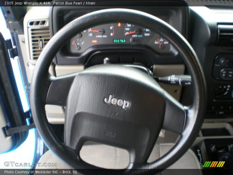 Patriot Blue Pearl / Khaki 2005 Jeep Wrangler X 4x4