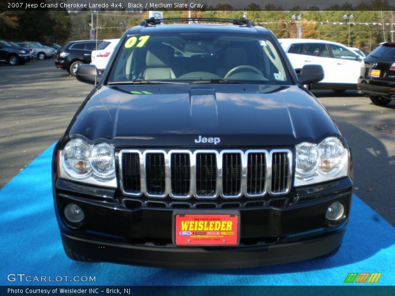 Black / Medium Slate Gray 2007 Jeep Grand Cherokee Laredo 4x4