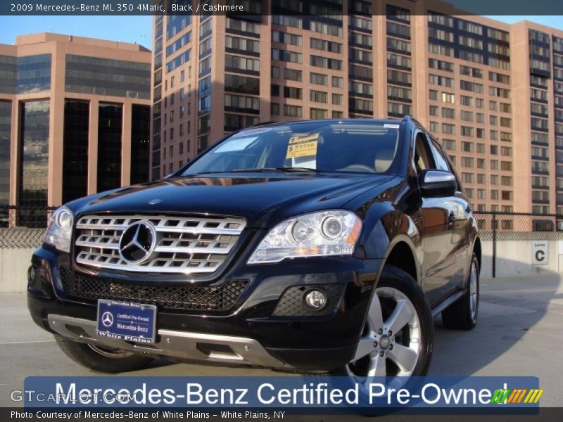 Black / Cashmere 2009 Mercedes-Benz ML 350 4Matic