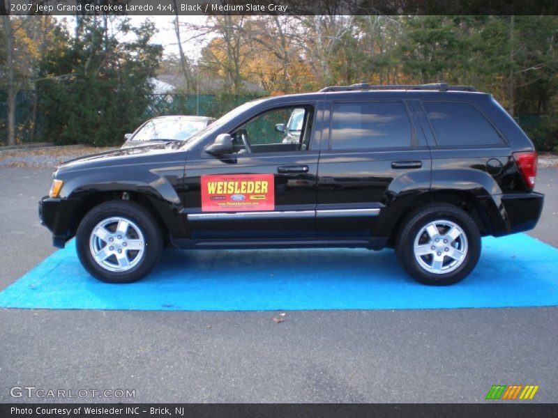 Black / Medium Slate Gray 2007 Jeep Grand Cherokee Laredo 4x4