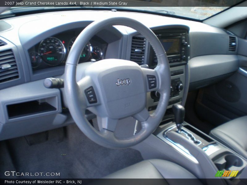 Black / Medium Slate Gray 2007 Jeep Grand Cherokee Laredo 4x4